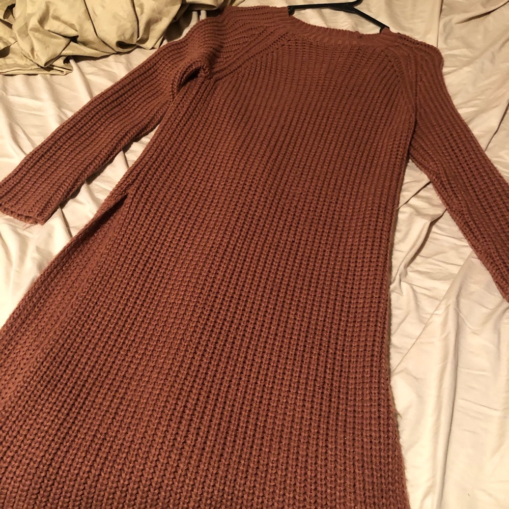 Long sleeve sweater dress